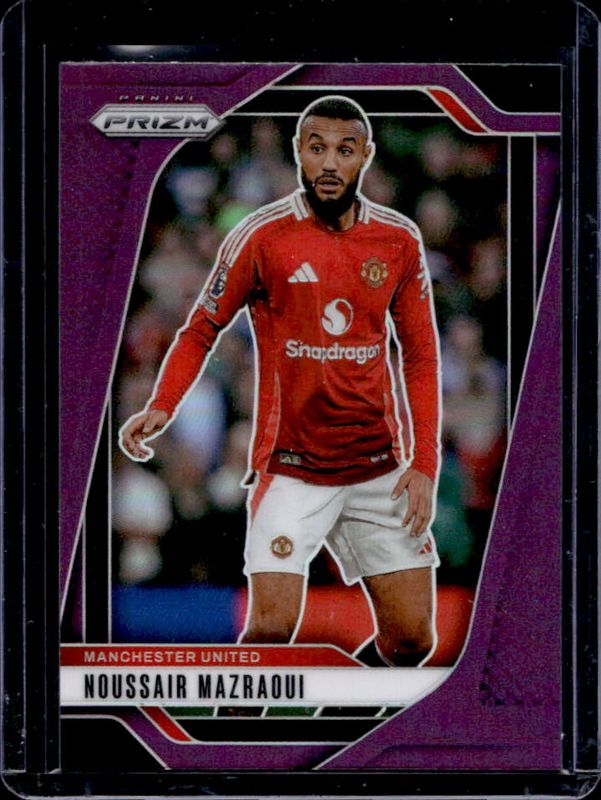 Noussair Mazraoui 2024 Prizm Premier League #139 Purple RAW
