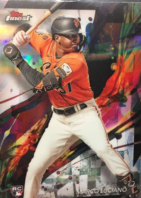 Marco Luciano 2024 Topps Finest #42 Common - Refractor Rookie RAW