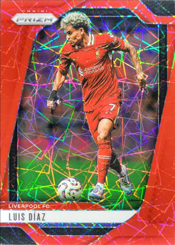 Luis Diaz 2024 Prizm Premier League #37 Red Lazer /49 RAW