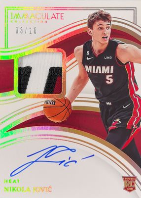2022 Immaculate #113 Rookie Patch Auto - Gold /10