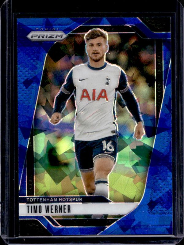 Timo Werner 2024 Prizm Premier League #87 Blue Ice /75 RAW