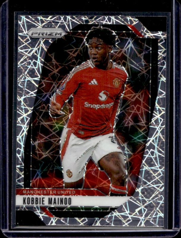 Kobbie Mainoo 2024 Prizm Premier League #124 Lazer RAW