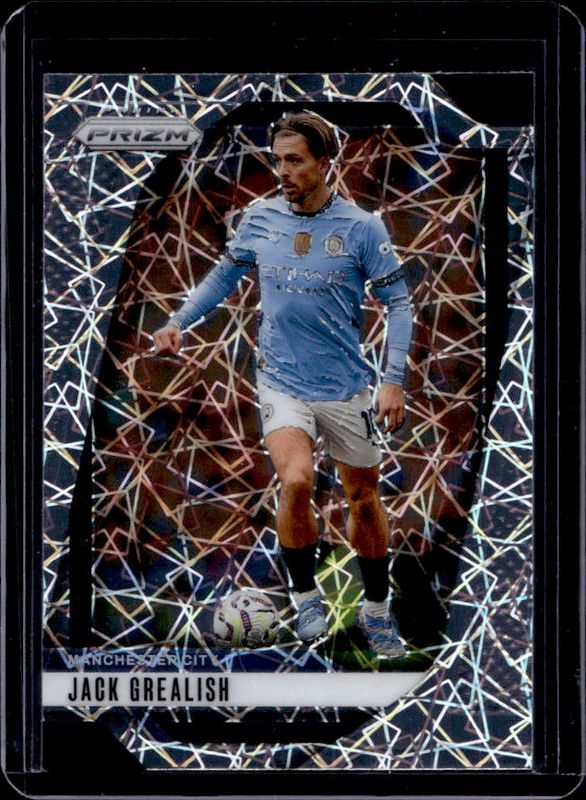 Jack Grealish 2024 Prizm Premier League #11 Lazer RAW