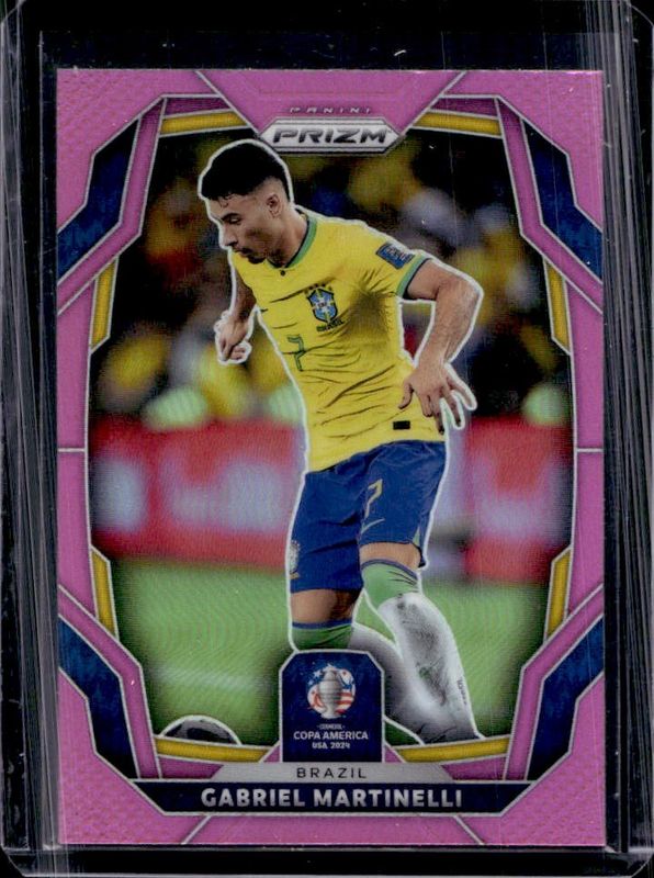 Gabriel Martinelli 2024 Prizm Copa America #38 Pink RAW