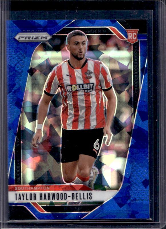 Taylor Harwood-Bellis 2024 Prizm Premier League #293 Blue Ice /75 RAW