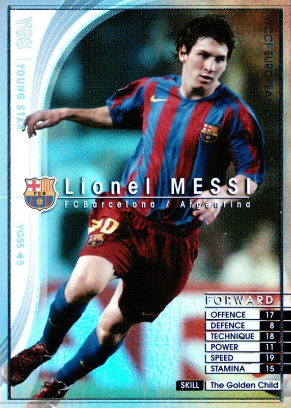 WCCF 05-06 YGS メッシ 海外版 Lionel Messi 2005 Panini WCCF European Clubs #YGS5 Young Stars