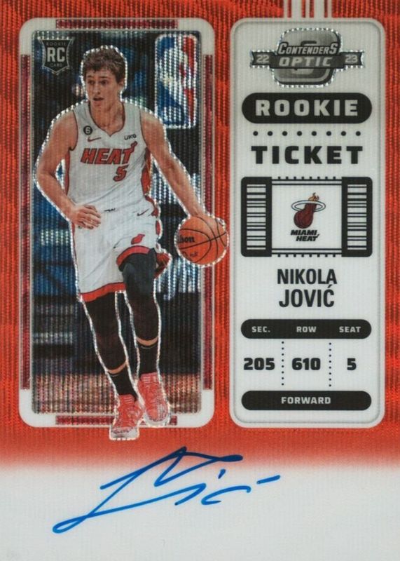 2022 Contenders Optic #120 Rookie Ticket Auto - Red Wave
