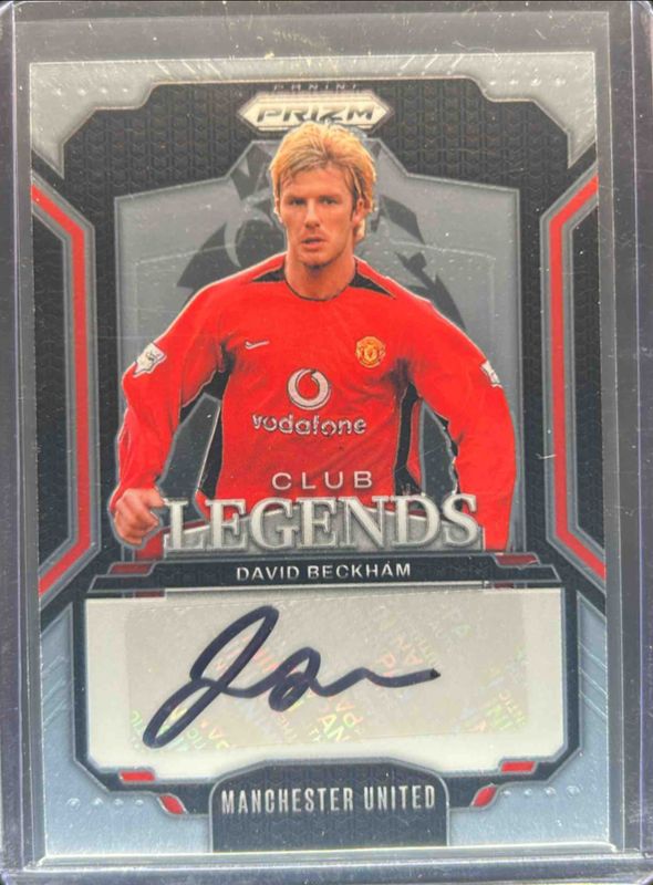 David Beckham 2024 Prizm Premier League #CL-DB Club Legends Signatures RAW