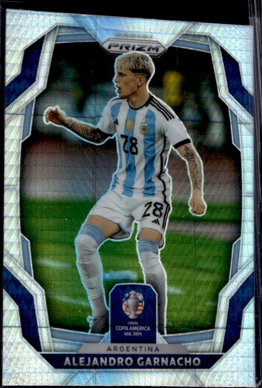 Alejandro Garnacho 2024 Prizm Copa America #15 Hyper RAW