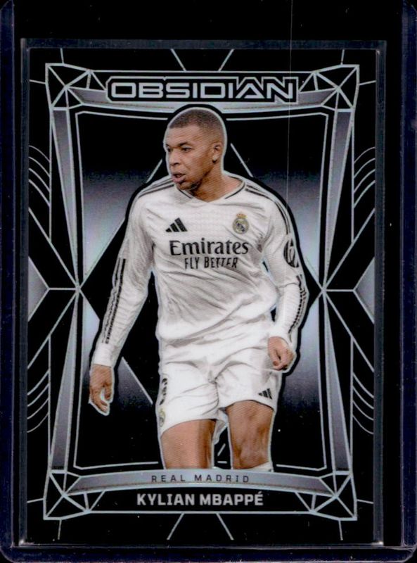 Kylian Mbappe 2024 Obsidian #3 Base /145 RAW