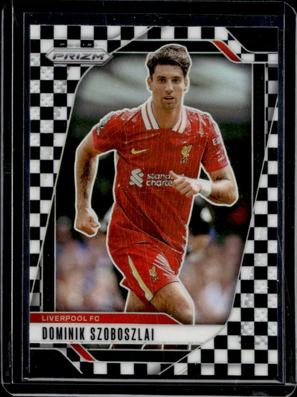 Dominik Szoboszlai 2024 Prizm Premier League #40 Black & White Checker RAW