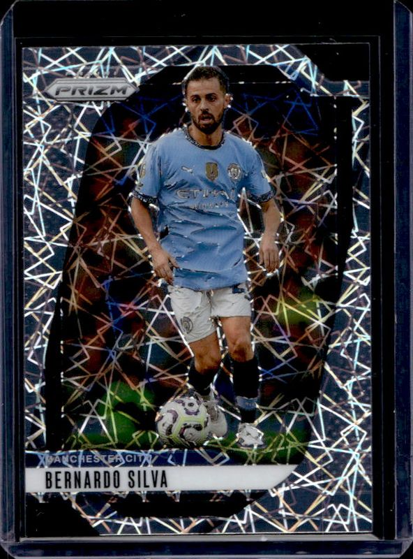 Bernardo Silva 2024 Prizm Premier League #12 Lazer RAW