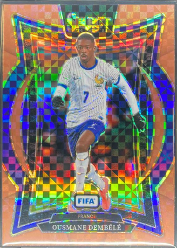 Ousmane Dembele 2024 Select FIFA #70 Terrace Bronze Checker /75 RAW