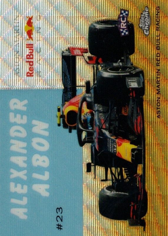 Alexander Albon 2020 Topps Chrome Formula 1 #54W-4 1954 World on Wheels - Gold Refractor /50 Rookie RAW