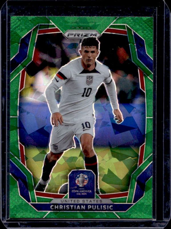 Christian Pulisic 2024 Prizm Copa America #150 Green Ice RAW