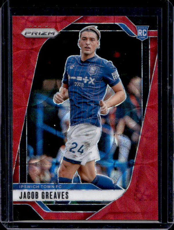 Jacob Greaves 2024 Prizm Premier League #280 Choice Red /30 RAW