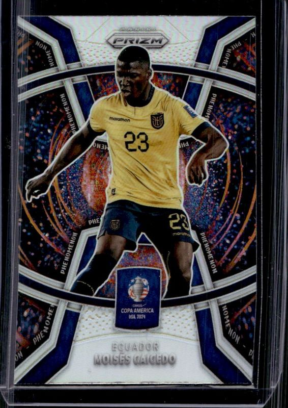 Moises Caicedo 2024 Prizm Copa America #20 Phenomenon - Silver RAW