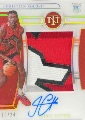 2022 National Treasures #125 Rookie Patch Auto - Gold FOTL /24