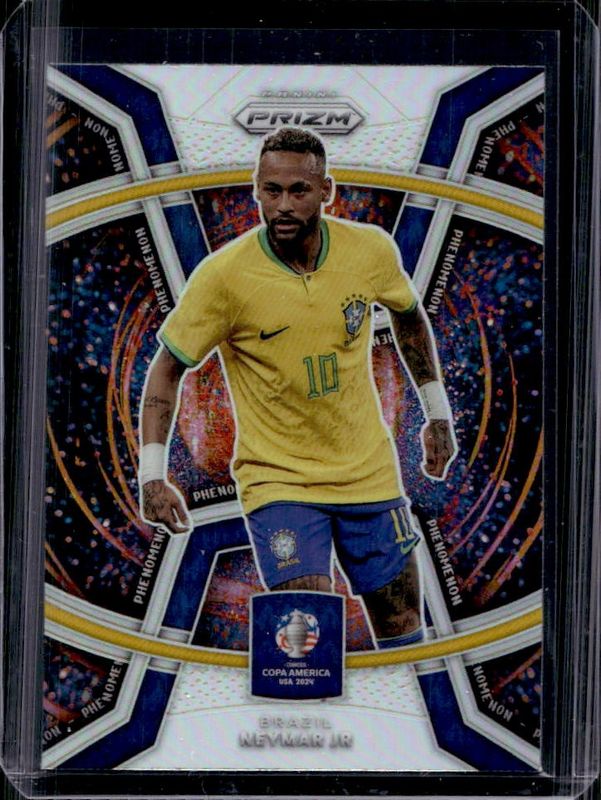 Neymar Jr. 2024 Prizm Copa America #36 Phenomenon - Silver RAW