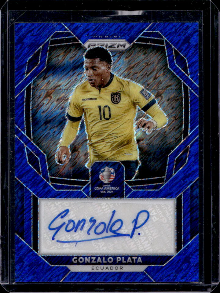 Gonzalo Plata 2024 Prizm Copa America #S-GP Signatures - Blue Shimmer ...