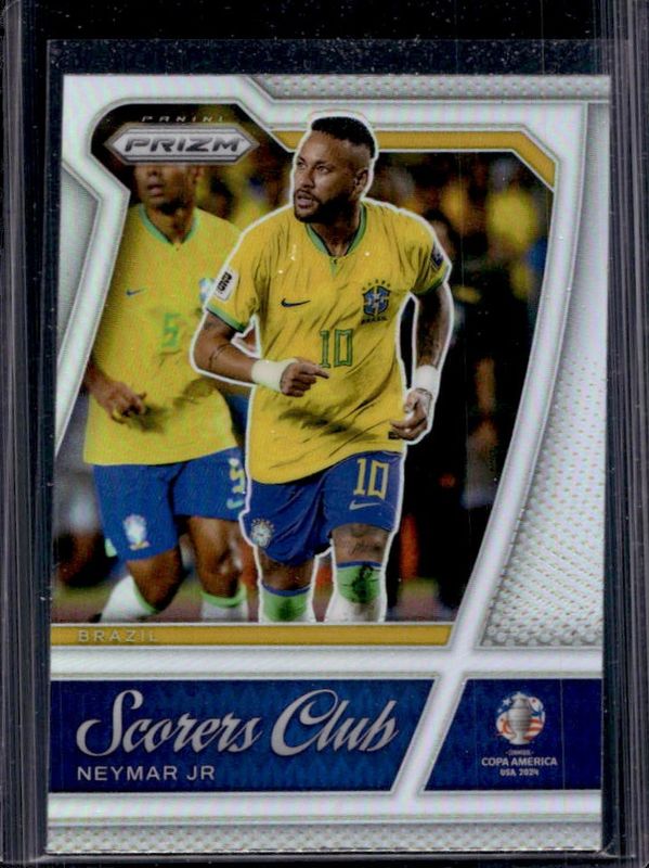 Neymar Jr. 2024 Prizm Copa America #22 Scorers Club - Silver RAW