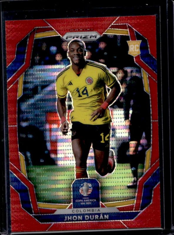 Jhon Duran 2024 Prizm Copa America #53 Red Pulsar /125 RAW