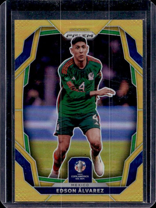 Edson Alvarez 2024 Prizm Copa America #136 Gold /10 RAW