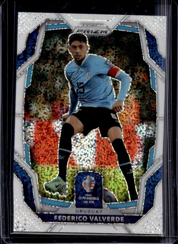 Federico Valverde 2024 Prizm Copa America #97 White Sparkle /(SSP) RAW
