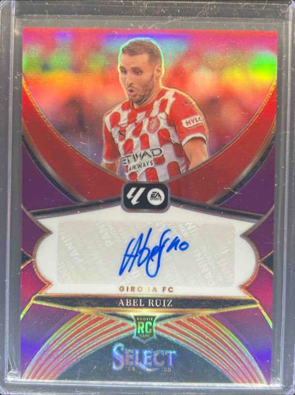 Abel Ruiz 2024 Select La Liga #SE-AR Select Signatures Purple /49 RAW