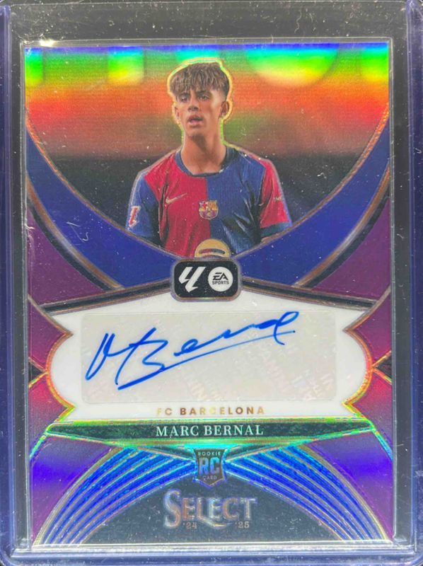Marc Bernal 2024 Select La Liga #SE-MB Select Signatures Purple /49 Rookie RAW