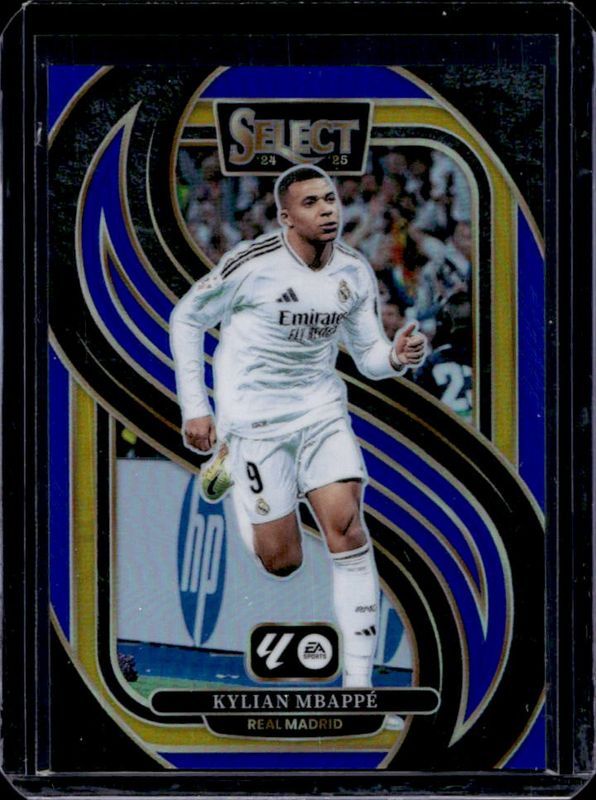 Kylian Mbappe 2024 Select La Liga #111 Base Blue RAW