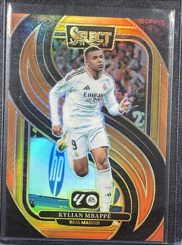 Kylian Mbappe 2024 Select La Liga #111 Base Orange /49 RAW
