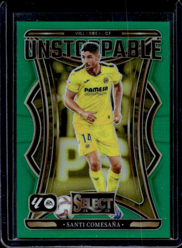 Santi Comesana 2024 Select La Liga #25 Unstoppable Green /5 RAW