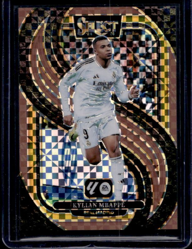 Kylian Mbappe 2024 Select La Liga #111 Base Bronze Checker /59 RAW