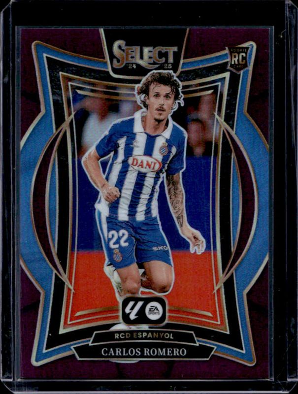 Carlos Romero 2024 Select La Liga #89 Base Purple /99 RAW