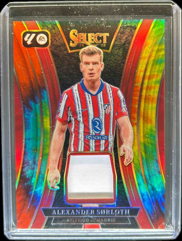 Alexander Sorloth 2024 Select La Liga #SM-AS Select Memorabilia Tie-Dye /25 RAW