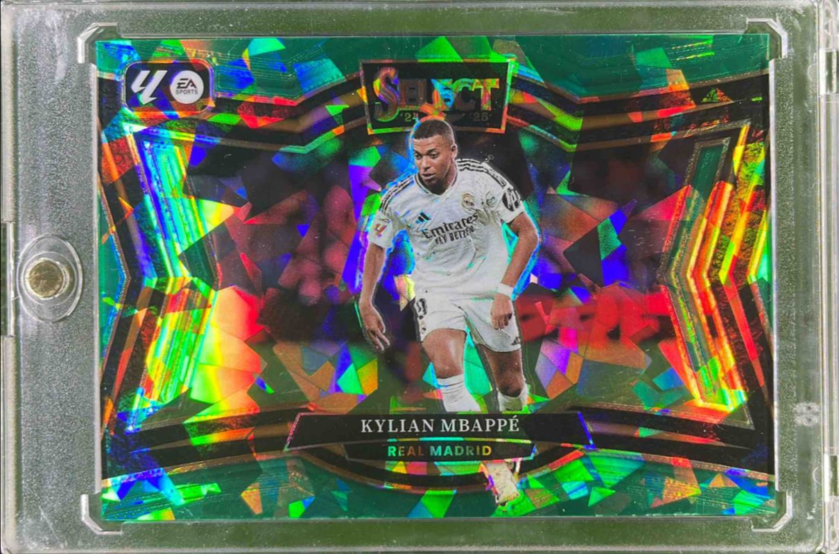 Kylian Mbappe 2024 Select La Liga #232 Base Green Ice RAW
