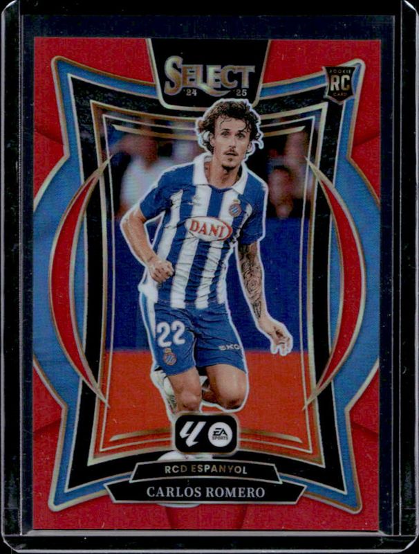 Carlos Romero 2024 Select La Liga #89 Base Red RAW