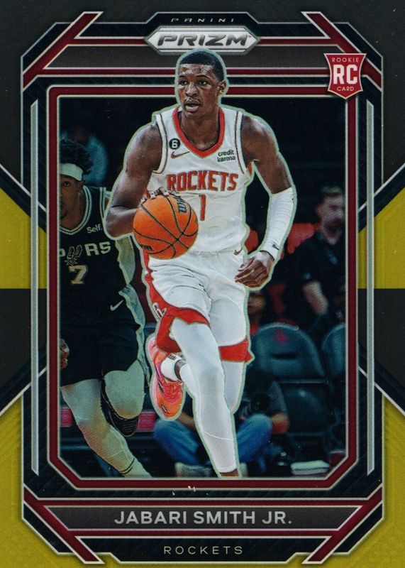 Jabari Smith Jr. 2022 Prizm #228 Black Gold /5 Rookie RAW