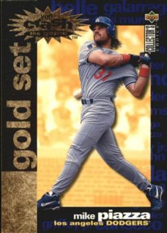 Mike Piazza 1995 Collector's Choice #CR15 You Crash the Game Gold Exchange RAW