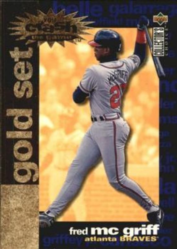 Fred McGriff 1995 Collector's Choice #CR12 You Crash the Game Gold Exchange RAW
