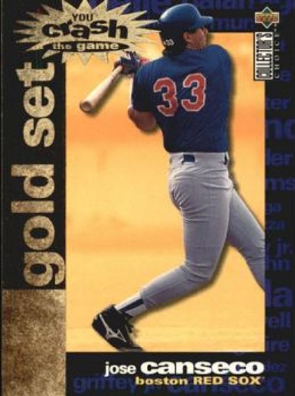 Jose Canseco 1995 Collector's Choice #CR4 You Crash the Game Gold Exchange RAW