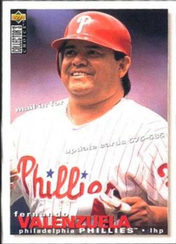 Fernando Valenzuela 1995 Collector's Choice #TC5 Update Trade Card Redemptions RAW