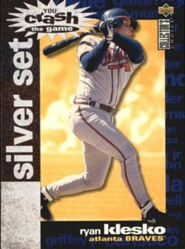 Ryan Klesko 1995 Collector's Choice #CR11 You Crash the Game Silver Exchange RAW