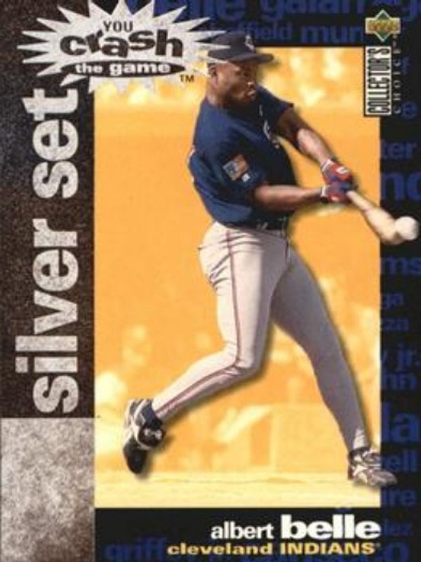 Albert Belle 1995 Collector's Choice #CR2 You Crash the Game Silver Exchange RAW