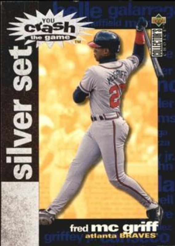 Fred McGriff 1995 Collector's Choice #CR12 You Crash the Game Silver Exchange RAW
