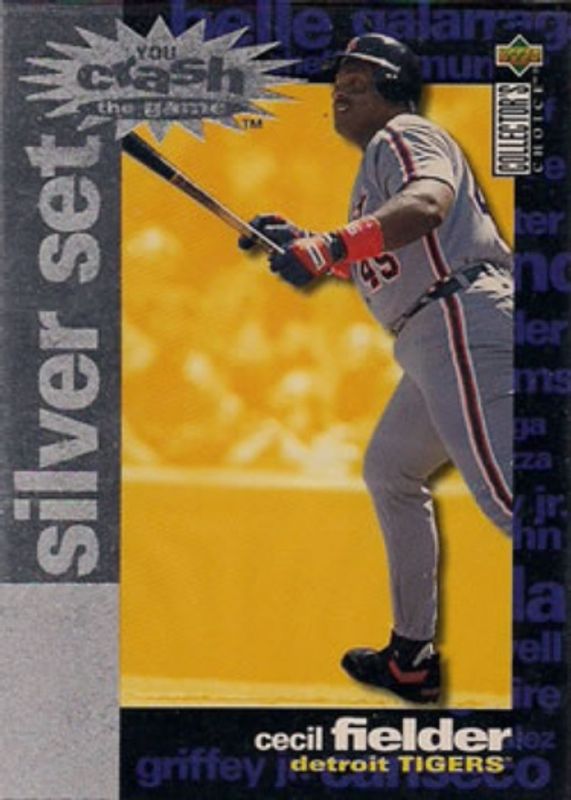 Cecil Fielder 1995 Collector's Choice #CR6 You Crash the Game Silver Exchange RAW