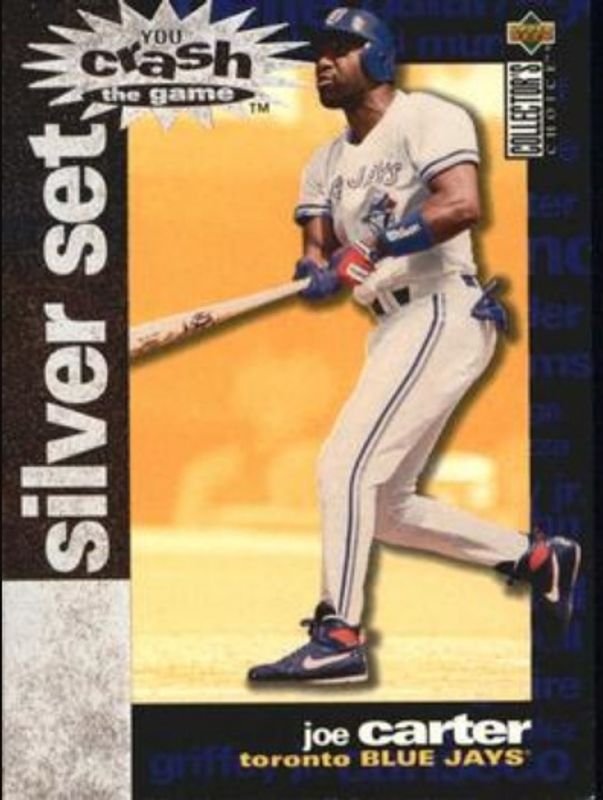 Joe Carter 1995 Collector's Choice #CR5 You Crash the Game Silver Exchange RAW