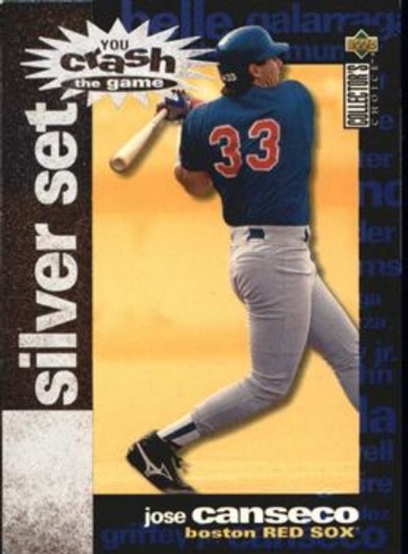 Jose Canseco 1995 Collector's Choice #CR4 You Crash the Game Silver Exchange RAW