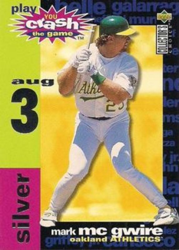 Mark McGwire 1995 Collector's Choice #CG13b You Crash the Game Silver RAW
